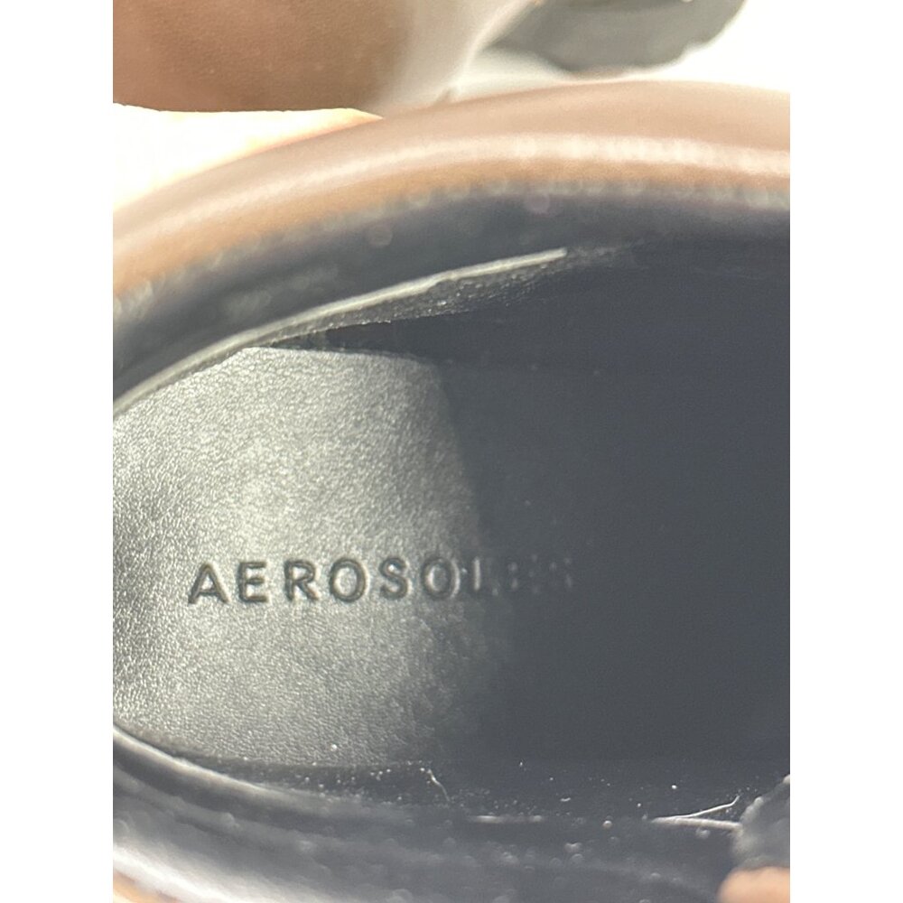 Aerosoles Esen Combat Boots Women’s 9.5 Brown Lace-Up 3” Block Heel New - Picture 6 of 9